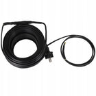 KABEL GRZEWCZY PRZEWÓD GRZEJNY Z TERMOSTATEM WTYCZKĄ do rur rynny 16W/m 2M 2 m 8 mm liniowa