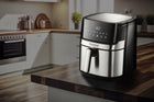 Frytkownica beztłuszczowa inox 8 programów misa XXL 6l 1700W srebrny/szary