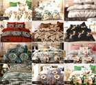Pościel 220x200 bawełna + 2 poszewki 70x80 komplet 5D nowe wzory satynowa, 3 części, zapinana na zamek, boho