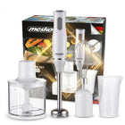 Mocny blender ręczny wielofunkcyjny stalowe ostrza trzepaczka rozdrabniacz