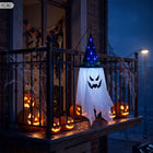 Duch w kapeluszu dekoracja halloween duszek świecący wiszący ozdoba LED straszydło na imprezę tematyczną, aranżacja