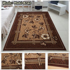 Nowoczesny Tkany Dywan 220x300 ~2x3 Szare Brązowe Bordo Alfa BCF Shiraz wykładzina polipropylenowa prostokątna do