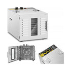 Suszarka do żywności Royal Catering 1000 w / 10 tac / 10011616 dehydrator do owoców, warzyw i grzybów, regulacja