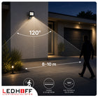Halogen LED Naświetlacz Reflektor czujnik ruchu 50W 4500lm 4500K Zewnętrzny lampa IP44 światło neutralne do garażu
