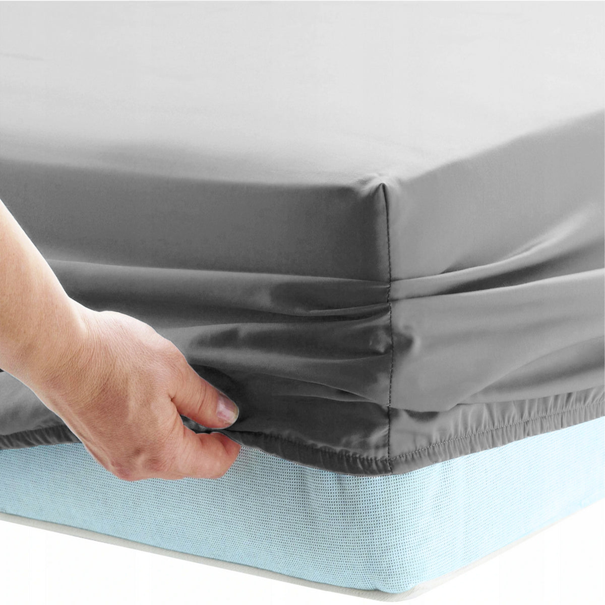 PRZEŚCIERADŁO Z GUMKĄ 100% BAWEŁNA 140X200 + 25 na materac do łóżka, do sypialni, maksymalna grubość materaca 23 cm