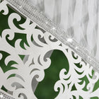 PANEL DEKORACYJNY Z CYRKONIAMI V-KA WOAL TAŚMA TUNEL ŻABKI 120x160 L426 firana ekranowa biała geometryczna do okna