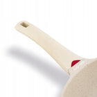 PATELNIA WOK Głęboka Indukcja GAZ POKRYWKA Konighoffer Creamy Marble 30 cm nieprzywierająca, do kuchenek ceramicznych i