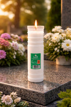 Wkłady do zniczy Całoroczne Bio 6 do 6 dni parafinowy do lampionu nagrobnego, na cmentarz, bez baterii