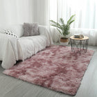 Dywan różowy pluszowy mięciutki shaggy rabbit włochacz 120x170 CM gruby XL prostokątny z poliestru, jednobarwny do