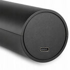 Elektryczny młynek usb-c do pieprzu soli przypraw 2 sztuki zestaw + czyścik dozownik do kuchni, automatyczny, czarny