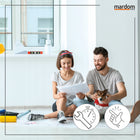 Maskownica listwa karniszowa przysufitowa LED biała 10 cm x 100 cm mardom osłona szyny sufitowej dwutorowej do firan i