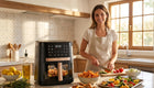 Frytkownica beztłuszczowa 2000W Air Fryer 14 programów 8l + e-book + wkład czarny
