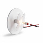 Opawa schodowa Oświetlenie schodowe Lampka LED 230V Okrągła ZŁOTA / MOSIĄDZ do korytarza, wymienne źródło światła, 2 W