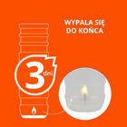 WKŁADY DO ZNICZY Parafinowe RAL 14 cm do 75h 3 dni 20 szt wkład do znicza świeca nagrobna do lampionu cmentarnego