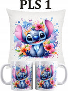 ZESTAW KUBEK I PODUSZKA LILO I STICH ANGEL DLA FANA PREZENT Z IMIENIEM gadżet z nadrukiem, upominek personalizowany