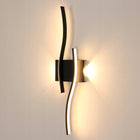 Kinkiet czarny lampa liniowa ścienna LED nowoczesna do salonu 3000K 2250LM oprawa aluminiowa 2-punktowa, ciepłe światło