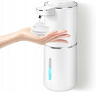 Dozownik do mydła bezdotykowy naścienny 380 ml biały automatyczny, akumulatorowy, do łazienki, z PCV, szerokość 11 cm