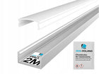 Profil aluminiowy LED Taśma LED Natynkowy Wpuszczany klosz mleczny 2 metry listwa oświetleniowa, kanał montażowy