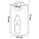 Torba na puste butelki plastikowe kaucyjne zwrotne puszki worek kosz 80l pojemnik do segregacji odpadów, recyklingu