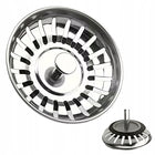 Sitko do zlewozmywaka zlewu korek syfon srebrny automatyczny metalowy koszyczek odpływowy 81 mm filtr kuchenny