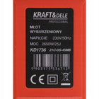 Yato młot udarowo obrotowy sds-max 25J YT-82135 1600W do kucia betonu, wyburzeniowy, zasilanie sieciowe 230 V, waga 12