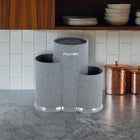 Wielopak 2 x blok stojak na noże kamille czarny 22 CM Organizer kuchenny, pojemnik do przechowywania ostrzy