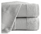 Ręcznik Bawełna Premium zoja 70x140 Eurofirany Hotel Spa 500gsm Srebrny kąpielowy do łazienki, z bordiurą, oeko-tex
