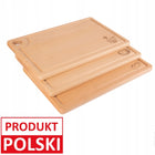 Zestaw 3 desek do krojenia drewnianych bukowych do mięsa warzyw pieczywa prostokątne 32x20 cm, uniwersalne akcesoria