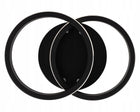 Lampa Sufitowa LED Żyrandol Plafon Natynkowy Nowoczesna Okrągła Czarna 18W do salonu i korytarza, 2 punkty świetlne