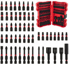 ZESTAW UDAROWYCH KOŃCÓWEK ŚRUBOKRĘTOWYCH 1/4'' BITY BIT 25/50 MM UDAR 54 EL do wkrętarki, groty HEX PH PZ płaskie