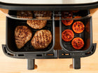 Frytkownica beztłuszczowa Tefal Grill EY905D 8.3l dwukomorowa Air Fryer srebrny/szary