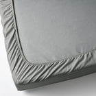 Ikea dvala prześcieradło z gumką 140x200 szare 100% bawełna na materac do 26 cm, tekstylia do łóżka