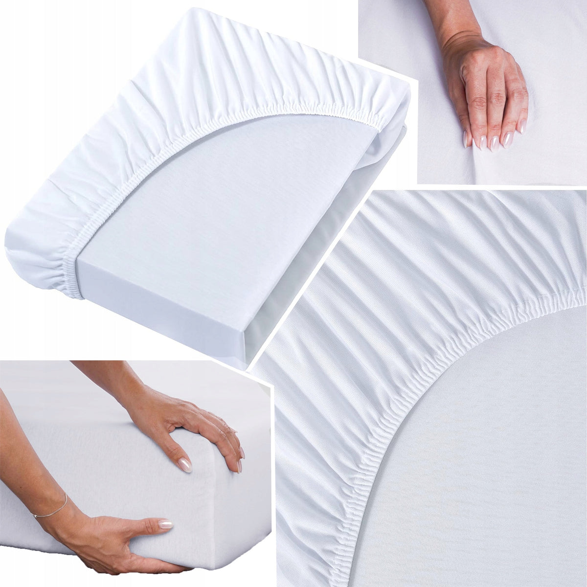 Prześcieradło 100% Bawełna czesana 100x200 + 30cm z gumką na wysoki materac 100x200cm 200 cm