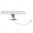 Lampka Łazienkowa Na Szafkę Lampa Nad Lustro LED Chrom Kinkiet Naszafkowy oprawa ścienna srebrna 30 cm, zintegrowane