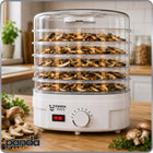 Suszarka do grzybów owoców warzyw ziół spożywcza mocna 600W duża XXL 5 SIT dehydrator BPA free, regulacja temperatury