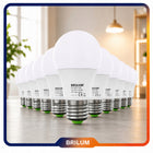10x Żarówka LED E27 12W SMD 4000K neutralna Premium brilum nie mruga 1160 lm, tradycyjny kształt, do lamp i opraw