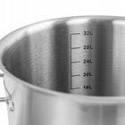Garnek Wysoki Ze Stali Nierdzewnej Na Indukcję Gaz 36l + pokrywa garnek tradycyjny 36 cm 36 l /Wzór stal nierdzewna