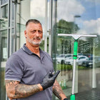 Pojedynczy kij przedłużający 1 częściowy 60 cm unger ErgoTec HH240 drążek do mycia okien, do akcesoriów czyszczących