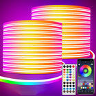 Taśma LED RGB 20m zewnętrzna wodoodporna IP65 Ledy 5050 24v mocna bluetooth oświetlenie dekoracyjne do ogrodu, tarasu i