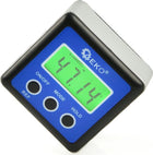 Geko Poziomica cyfrowa inklinometr miernik kata LCD magnes G03319 do pomiaru nachylenia, aluminiowy, dokładność 0,1°
