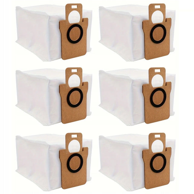 6x Worki do Xiaomi Dreame L10 L20 L30 L40 L50 X10+ X20+ X30 X40 X50 S10 zamienniki syntetyczne z filtrem hepa, robot sprzątający
