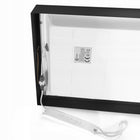 Panel LED Sufitowy 60W natynkowy 120 x 30cm Plafon 5400LM Czarna lampa prostokątna, oświetlenie do biura i domu