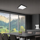 Panel LED Natynkowy Sufitowy Lampa 40W Plafon 60 x 60cm Czarny 4320lm kwadratowa oprawa oświetleniowa z wbudowanym