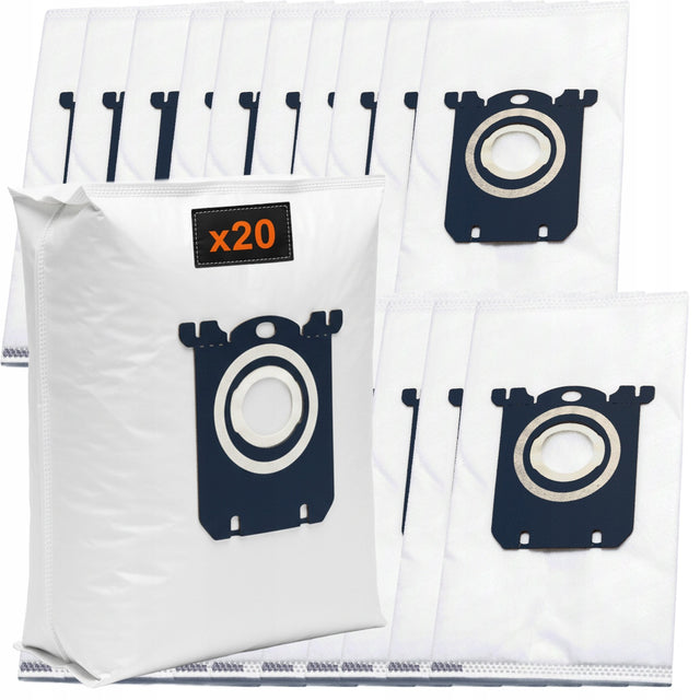 20x worki do electrolux Easy Go UltraSilencer BAG philips EasyLife zapas zamiennik ne, większa pojemność 20 szt.