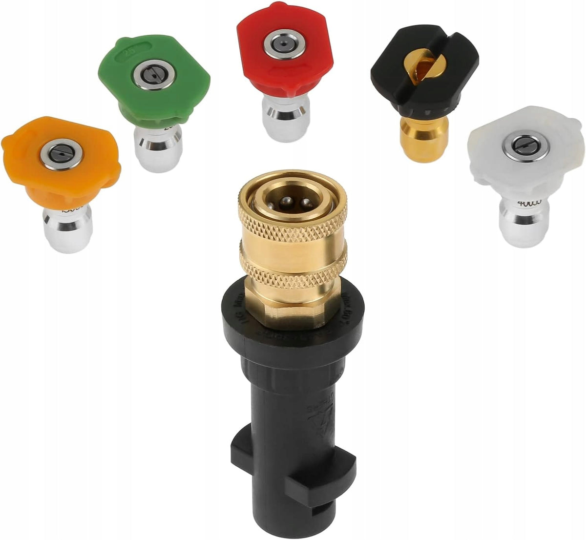 SZYBKOZŁĄCZKA ADAPTER PRZEJŚCIÓWKA 1/4 BAYONET do Karcher K2-K7+5DYSZ MYJKI do pistoletu ciśnieniowego, gwint M18