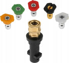 SZYBKOZŁĄCZKA ADAPTER PRZEJŚCIÓWKA 1/4 BAYONET do Karcher K2-K7+5DYSZ MYJKI do pistoletu ciśnieniowego, gwint M18