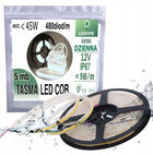 Taśma termococon LED COB 12V wodoodporna IP67 neutralny linia światła DW 5m pasek do podświetlenia wnętrz, 45 w