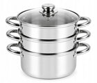 GARNEK DO GOTOWANIA NA PARZE PAROWAR 4el. 3L INDUKCJA GAZ ROSSNER AUSTRIA naczynie do parowania, 3 poziomy, do