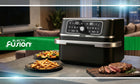 Frytkownica beztłuszczowa AIR fryer 3100w frytownica duża 10l 12 programów czarny