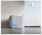 Robot do mycia okien Ecovacs W2S omni biały myjka do szyb, urządzenie do czyszczenia przeszkleń, do 55 m², ściągaczka